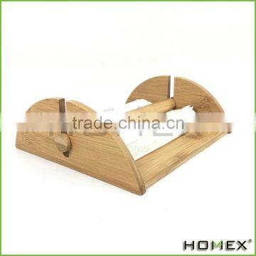 Bamboo Heavy Duty Napkin Holder Rack With Center Bar Homex BSCI/Factory photo-5