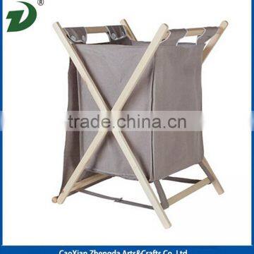 2017 New Design High Quality Wholesale Walnut Wood Laundry Basket photo-6