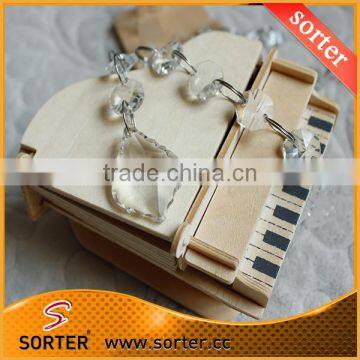 Fashion Octagon Coating K9 Crystal Glass Bead Chain for Decoration Jewelry photo-2