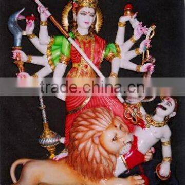 Indian Marble Durga Maa Statue Durga Maa Idol Handcrafted