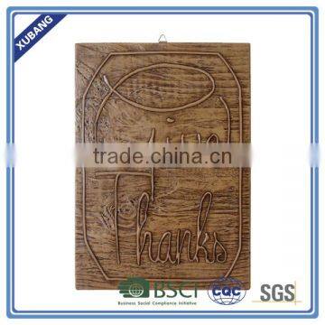 POLY RESIN WALL DECOR WITH LETTER