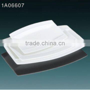 2014 Hot Sale White Ceramic Retangle Plate