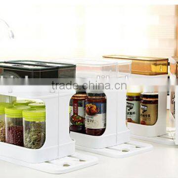 Wholesale Plastic Multifuction Bottle Storage Box for Kitchen photo-2
