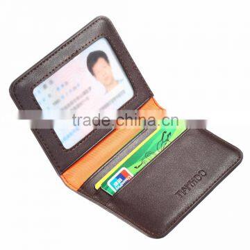 Colourful Promotional PU Leather Credit Card Holder With Clear ID Window photo-5