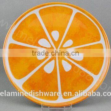 Melamine Orange Design Plate