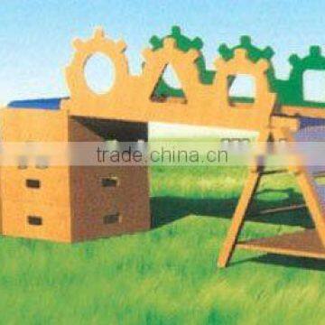 EXCELLENT QULAITY !!!! OUTDOOR KIDS WOOD CLIMBING FRAME (A-05803)