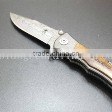 Special Gift for Men 400C Damascus Folding Knife photo-3