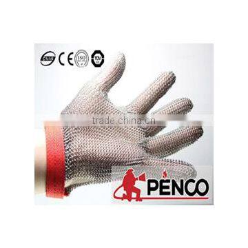 Stainless Steel Metal Mesh Butcher Cut Protected Cooker Operator Working Hand Protection Glove photo-2