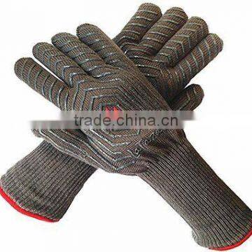 100% aramid Grilling Mitt BBQ glove fire place glove for High Temperature and fire resistant