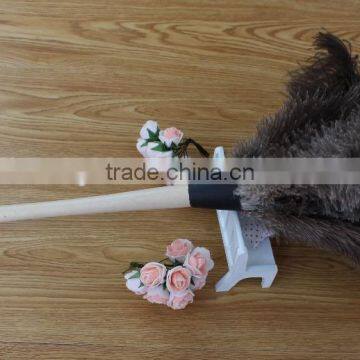 long wood handle Ostrich feather DUSTER