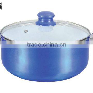 9pcs Cookware in Aluminum With White Ceramic Nonstick Coating photo-3