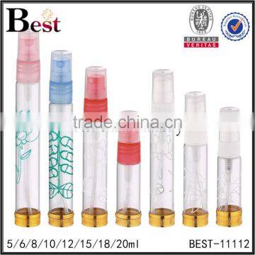 Cosmetic 5ml 10ml 20ml Screen Printing Golden Bottom Perfume Bottle Empty Clear Glass Bottle of Fragrance Perfume photo-6