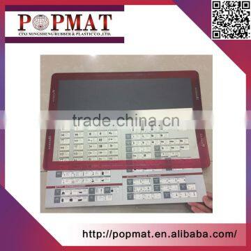 Pvc Window Counter Mat With Window for Interchangeable Inserts Rubber Pad photo-2