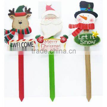 Christmas new design snowman home decoration deer garden yard stake