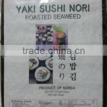 Korean Roasted Seaweed(Yaki Sushi Nori) 100 sheets