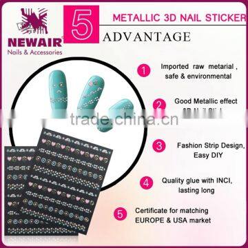 New Air Fashion Customized Body Metal StyleNail Art Stickers photo-5