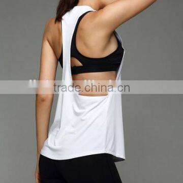 Womens Basic Loose Low V Neck Racerback Sport Tank Top Vest Ladies Tank Tops photo-3