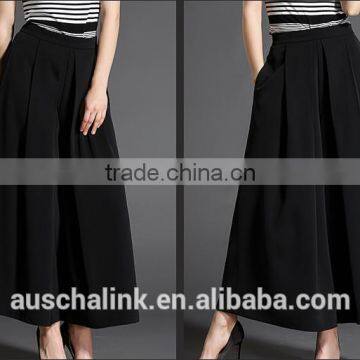 Auschalink Women Elegant High Waist Loose Dress Pants Customized photo-6