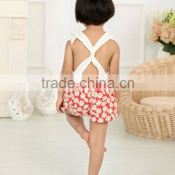 New Design Wholesale Fashion Newborn Baby Girls Floral Romper Infant Bodysuits Adorable Lace Kids photo-3