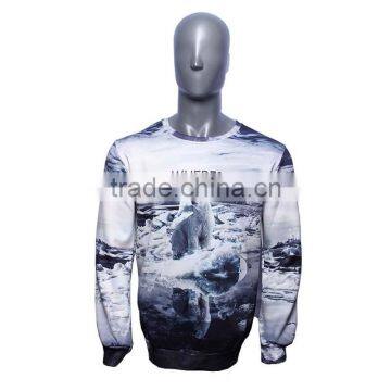 high quality fashion style 100% polyester printing men fleece sport jacket