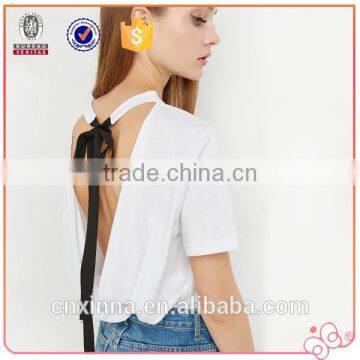 Best Sell Latest Fashion Long Top Design New Model Sexy Women t Shirt photo-2