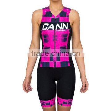 Quick Dry Sleeveless Swimming Running Cycling Tri Suit