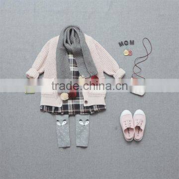 2016 Latest Cardigan Sweater Designs Kids Wool Handmade Sweater for Girls photo-2