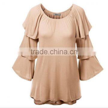 Z&M 2017 Blouse Women Summer Women Casual Blouse Designs Blouse Women photo-3