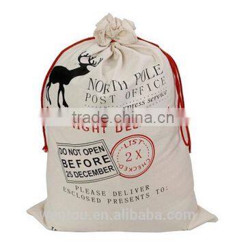 Wholesale Monogrammed Canvas Santa Sack With Drawstring photo-2