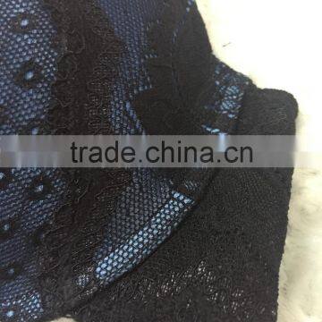 Hot Sale Girl Underwear Elegant Comfortable High Quality Molding Cup Sexy Lace Net Bra Panty photo-3