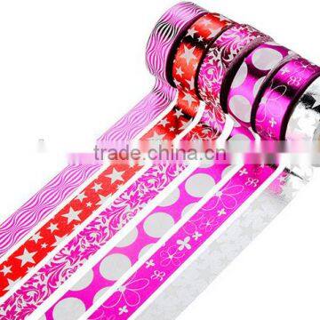 6 Pure Colors Washi Tape One Set Adhesive Paper Decorative Adhesive Paper photo-2