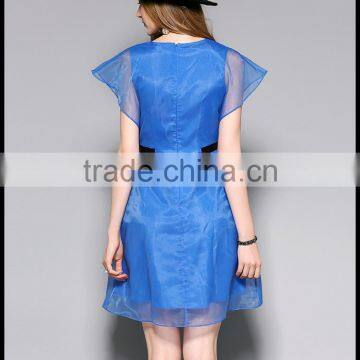 Dress Women Summer Round Collar Stereo Crochet New Retro Flower Embroidery Design Lace Enening Party Dress photo-6