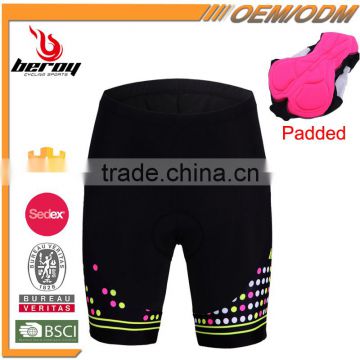 BEROY Hotselling Women Cycling Shorts with Reflective Print Logo