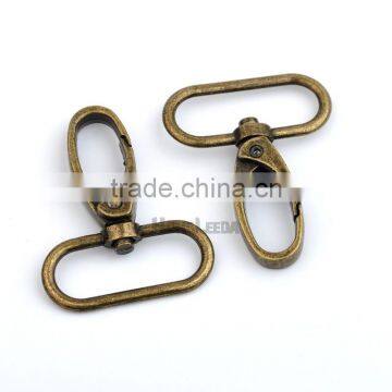 32mm 1.25inch Silver Nickle, Antique Brass Alloy Swivel Clasps Snap Key Hooks DIY Key Chain Ring Clip Buckle HK-012 photo-4