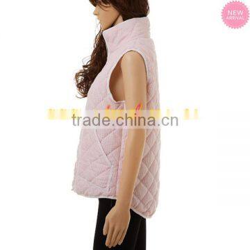 Wholesale Women Seersucker Quilted Vest photo-2