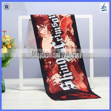 Hot Selling Microfiber Suede Surface Comic And Animation Photo Printed Towel