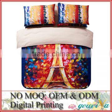 Custom Digital Transfer Printing Cotton 3D Bedding Set