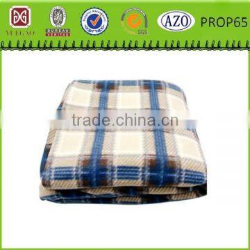 Cross pattern printed polar fleece blanket plaid