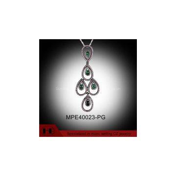 High Quality Fashion Chandelier 925 Solid Silver Pendant