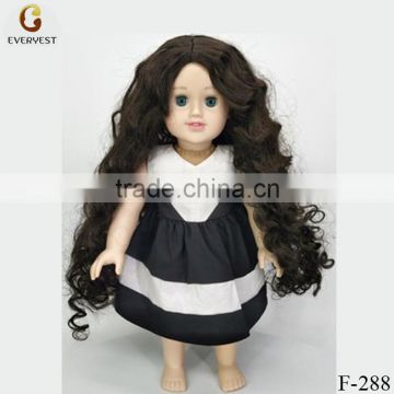 With Curly wig Casual Outfit Clothes 18 Inch American Girl Doll