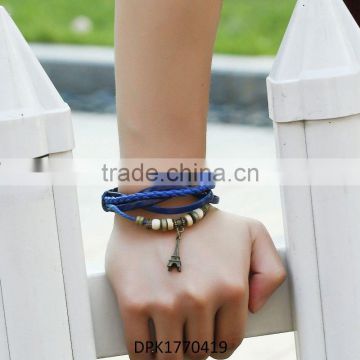 Fashion Leather Bracelet- Cow Hide Bracelet- Real Leather Cuff