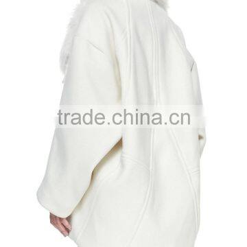 Top Quality Fur Collar Felt Long Winter Coat photo-3