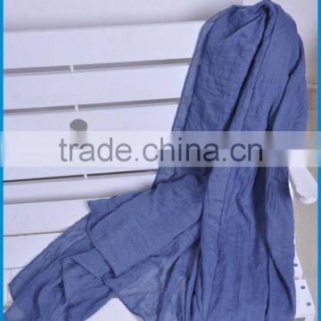Women's Fashion TR Cotton Long Plain Color Scarf photo-6