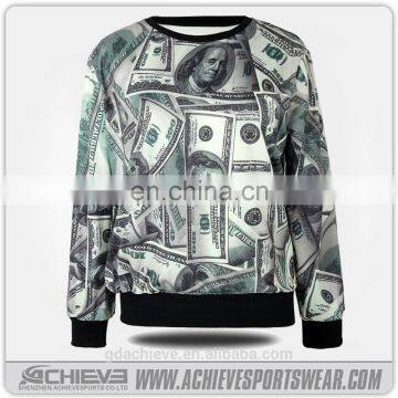 full sublimation print sweater designs for mens knitted