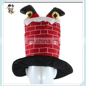 Xmas Fancy Dress Chimney Shape Funny Christmas Party Hats HPC-1093