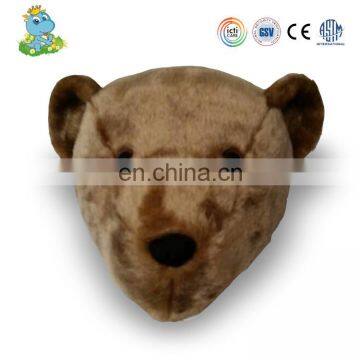 2016 wholesale lowest price soft animal bear head sharped stuffed plush toys