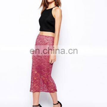 2014 A/W Lady's Fashion Pencil Skirt In Lace photo-2