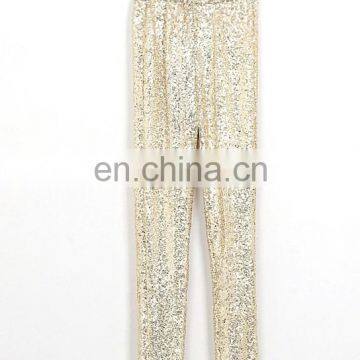 New Women Fashion Shitsuke Hin Thin Gold Sequins Leggings
