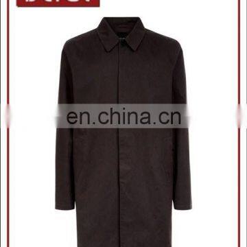 Mens Single Breasted Longline Slim Fit Design Trench Coat