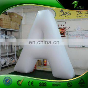 Hongyi Custom White Inflatable Characters "A" And "Latin Capital Letter A/ A Letter Replica Helium Balloon for Promotion photo-2